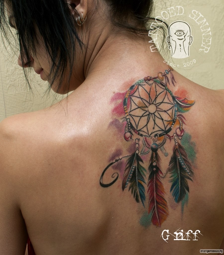 Фотография татуировки под названием «Ловитель снов»