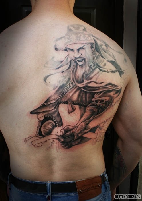 Фотография татуировки под названием «Казак»