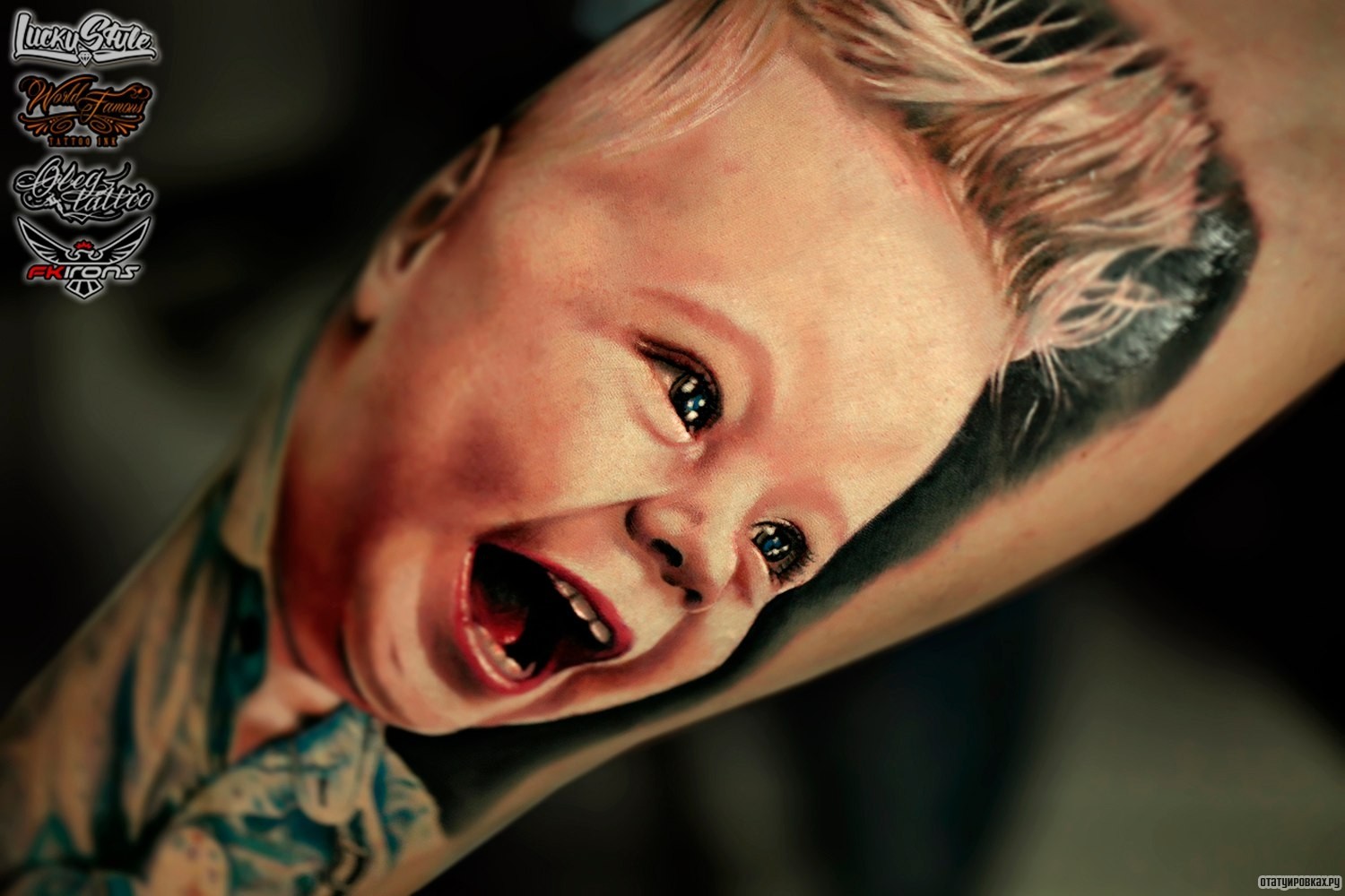 Фотография татуировки под названием «Довольный мальчик»