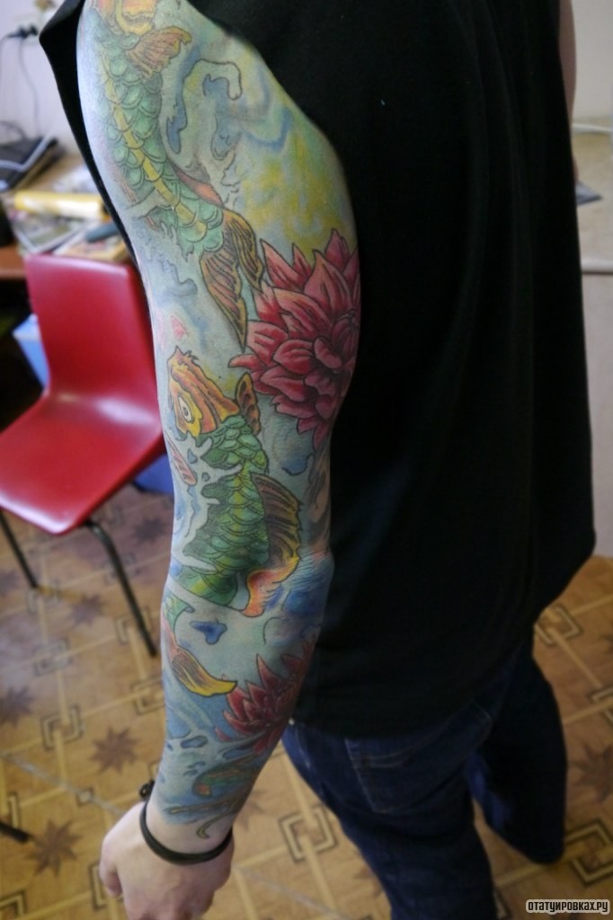 Фотография татуировки под названием «Подводный мир»