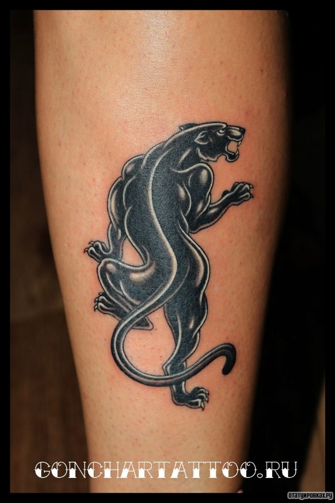 Фотография татуировки под названием «Пантера»